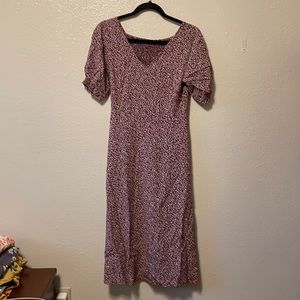 Long maroon dress